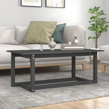 Coffee Table Grey 110x55x45 cm Solid Wood Pine 822169