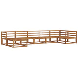 Outdoor Sofa Set 7 pcs Natural Solid Acacia Wood 3367877