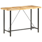 ZNTS Bar Table 150x70x107 cm Rough Mango Wood 286612