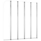 Bath Enclosure 120x140 cm Tempered Glass Transparent 146224