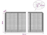 Gabion with 5 mm Wire and 5x2.5 cm Mesh 750x100x200 cm 3463929
