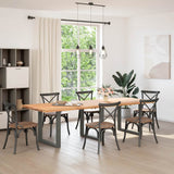 Dining Table Legs U-Shaped 3 pcs Anthracite 80x cm Steel 4013206