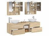 Bathroom Furniture Set 5 pcs Sonoma Oak 3406721