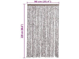 284277 Insect Curtain Brown and Beige 90x220 cm Chenille