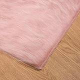 Faux Sheepskin Rug TAFALLA Pink 200 x 280 cm Polyester 42021551