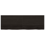 Wall Shelf Dark Brown 180x60x cm Treated Solid Wood Oak 363842