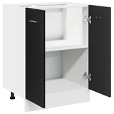 Bottom Cabinet Black Oak 60x46x81.5 cm Engineered Wood 863216