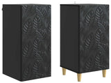 Cabinet Set 2 pcs Black Engineered Wood 3416710