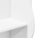 Corner Shelf with Shelf White 34 x 33 x 102 cm Engineered Wood 899936