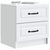 Bedside Cabinet 2 pcs White 43 x 34.5 x 44.5 cm Engineered Wood 895676