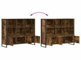 Book Cabinet 2 pcs Smoke Oak 99.5 x 30 x 108 cm Engineered Wood 3403024