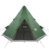Camping Tent Tipi 4-Person Green Waterproof 94380