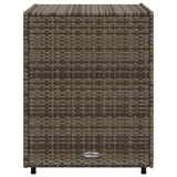 Garden Storage Cabinet Grey 55x59x69 cm Poly Rattan 365557