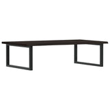 Basin Shelf Wall Mounted Steel and Solid Wood Oak 3302661