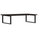 ZNTS Basin Shelf Wall Mounted Steel and Solid Wood Oak 3302661