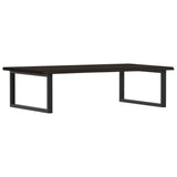 ZNTS Basin Shelf Wall Mounted Steel and Solid Wood Oak 3302661