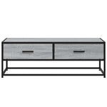 ZNTS Coffee Table Grey Sonoma 100x50x35 cm Engineered Wood and Metal 848782