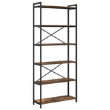 Bookshelf Smoked Oak 80 x 30 x 189.5 cm Engineered Wood 868409