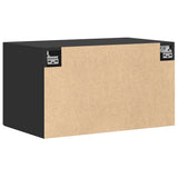 Wall Cabinet Black 70x42.5x40 cm Engineered Wood 846118