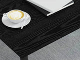 Coffee Table Black Oak 100 x 100 x 45 cm Engineered Wood 892584