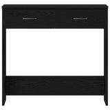 Desk with Drawer Black Oak 80 x 40 x 75 cm Engineered Wood 862480