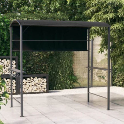 Gazebo with Roof 220x110x200 cm Anthracite 318533