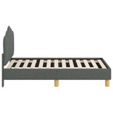 Toddler Bed Frame with Headboard Dark Grey 70 x 140 cm Fabric 42011040