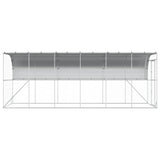 Against Wall Chicken Coop Silver 600 x 200 x 215 cm 3434737
