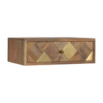 Wall Mounted Brass Inlay Bedside IN1292