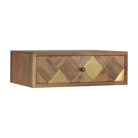 Wall Mounted Brass Inlay Bedside IN1292