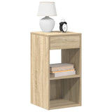 Bedside Cabinets with Drawer 2 pcs Sonoma Oak 35x34x66.5 cm 858718