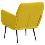 Armchair Yellow 62x79x79 cm Velvet 351378