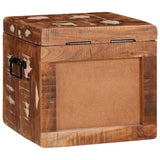 Storage Box with Storage with Door Brown Solid Mango Wood 4104570