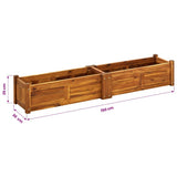 Garden Raised Bed Acacia Wood 150x30x25 cm 42567