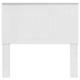 Headboard with Headboard Gloss White 100 cm Engineered wood 887796