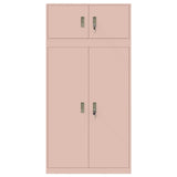 Storage Cabinet 2 pcs Pink 90 x 40 x 220 cm Steel Lockable 3438658