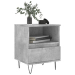 ZNTS Bedside Cabinets 2 pcs Concrete Grey 40x35x50 cm Engineered Wood 830629