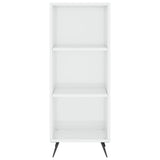 Highboard High Gloss White 34.5x34x180 cm Engineered Wood 3198955
