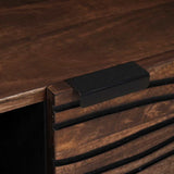 Coffee Table Brown and Black 100 x 54 x 40 cm Solid Acacia wood 4018020