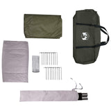 Family Tent with Rainfly Water-resistant 6-Person Army Green 42042205