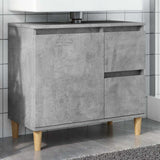 Sink Cabinet Concrete Grey 65x33x60 cm Engineered Wood 857119