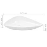 Basin Ceramic White Triangle 645x455x115 mm 142997