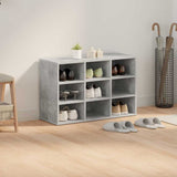 Shoe Cabinet Concrete grey 77.5 x 30 x 51 cm Engineered wood 808679