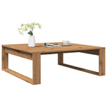 ZNTS Coffee Table Artisan Oak 100x100x35 cm Engineered Wood 856691