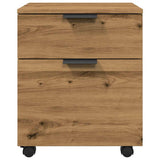 Mobile File Cabinet with Wheels Artisan Oak 45x38x54 cm Engineered Wood 856950