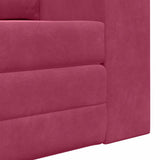 Sofa Bed Wine Red 148 x 71 x 83 cm Velvet 4106687