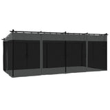 Gazebo with Mesh Walls Anthracite 6x3 m Steel 4003915
