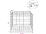 Gabion with 5 mm Wire and 5x10 cm Mesh 50x100x50 cm 3464803