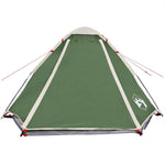 ZNTS Camping Tent Dome 4-Person Green Waterproof 94769