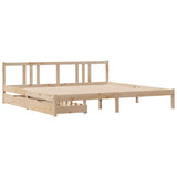 Bed Frame without Mattress 180x200 cm Super King Solid Wood Pine 3301642